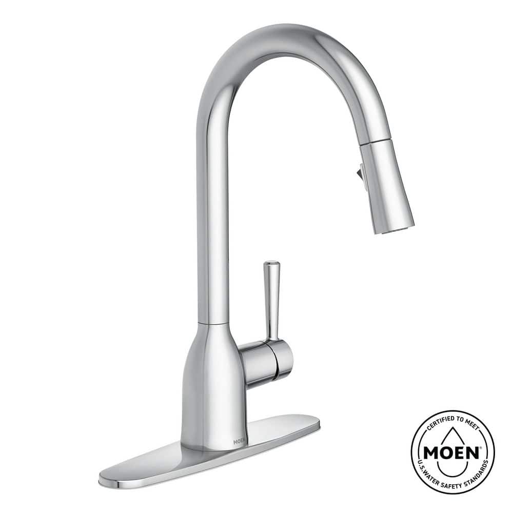 Nin⭐︎  MOEN Adler Single-Handle Pull-Down Sprayer Kitchen Faucet with