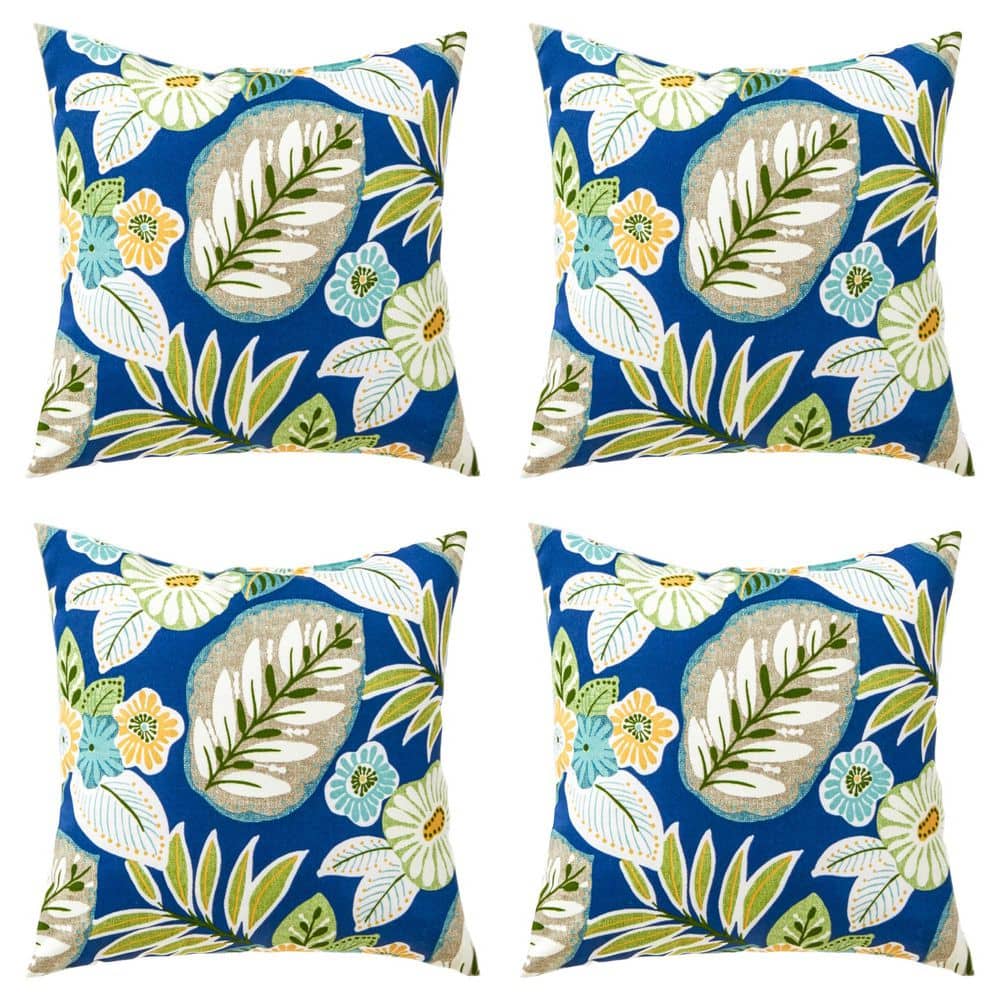 Marlow Floral Square Outdoor Throw Pillow (4-Pack) price history on PriceWatchPro
