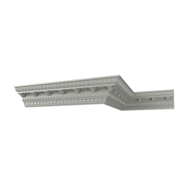 Ekena Millwork Saphire 16.75 in. D x 17.375 in. W x 12 in. L Polyurethane Crown Moulding Sample