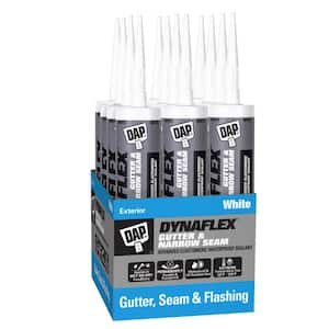 Dynaflex Gutter & Narrow Seam 10.1 oz. White Advanced Elastomeric Waterproof Sealant (12-Pack)