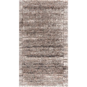 Retro Ivory (3 ft. x 5 ft.) - 2 ft. 8 in. x 4 ft. 11 in. Modern Abstract Area Rug Doormat Entrance Floor Mat