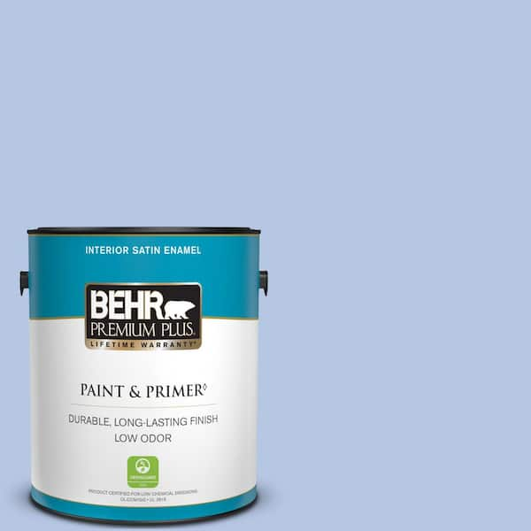 BEHR PREMIUM PLUS 1 gal. #590A-3 Beautiful Dream Satin Enamel Low Odor Interior Paint & Primer