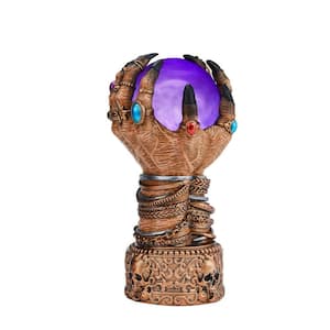 9.5 in LED Hands Crystal Ball Halloween Decoration