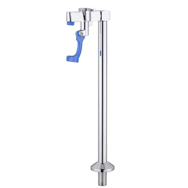 14 in . Commercial Deck Mounted Glass Filler Faucet, Brass High-Arc Water Filling Faucet in Chrome