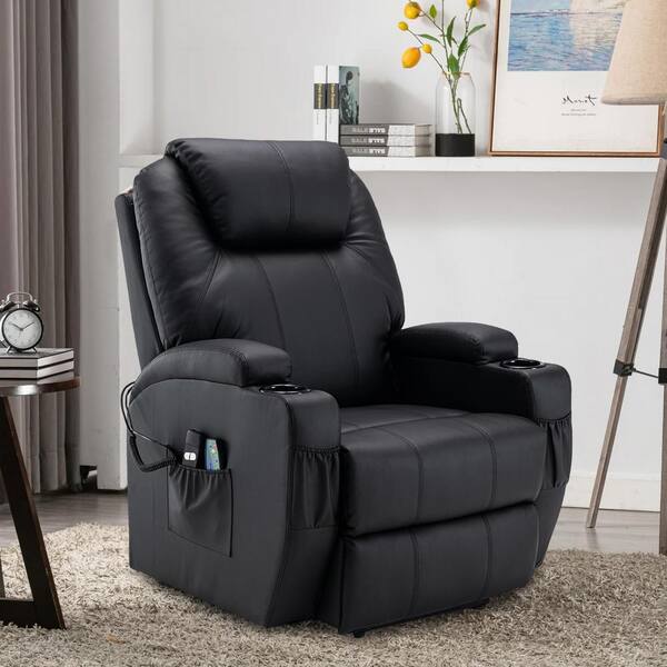 leather massage chair and stool