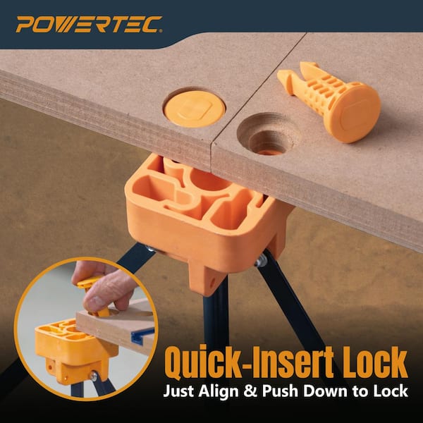 POWERTEC Arachni Flex 24 in. x 48 in. Foldable Workbench Tabletop