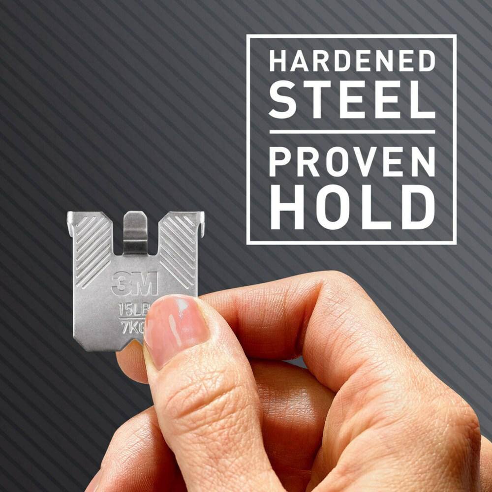 3M CLAW 15 lb Hardened Steel Drywall Picture Hangers, Pack of 4