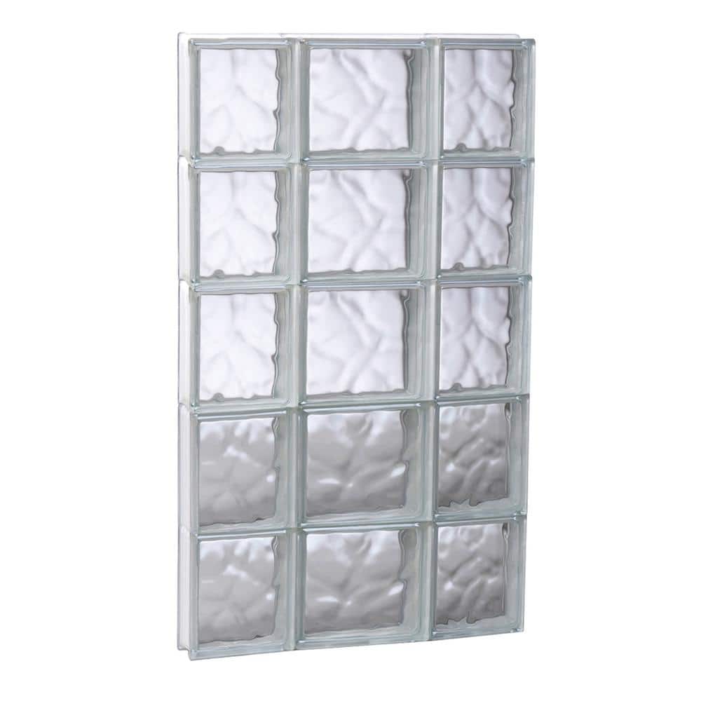 19.25 in. x 38.75 in. x 3.125 in. Frameless Wave Pattern Non-Vented Glass Block Window price history on PriceWatchPro