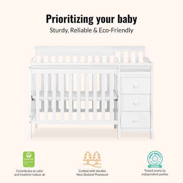 【プロモ】DeadorAlive come  WITH ME BABY Jayden 4 in 1 Mini Convertible Crib and Changer | Dream On Me