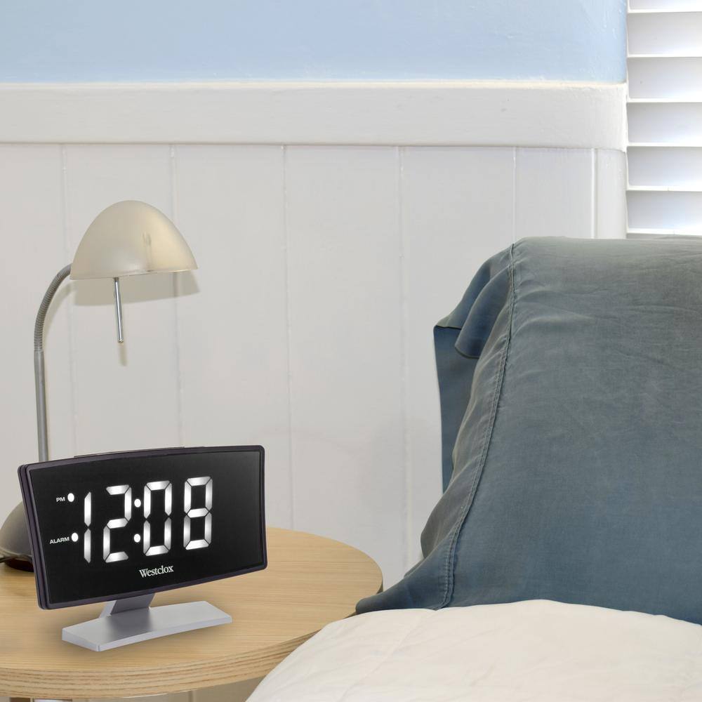 1.8 in. White Curved LED Alarm Clock price history on PriceWatchPro