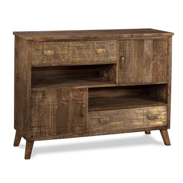 Hillsdale Furniture Lavelle Rough Sewn Oak 2-Drawer Cabinet