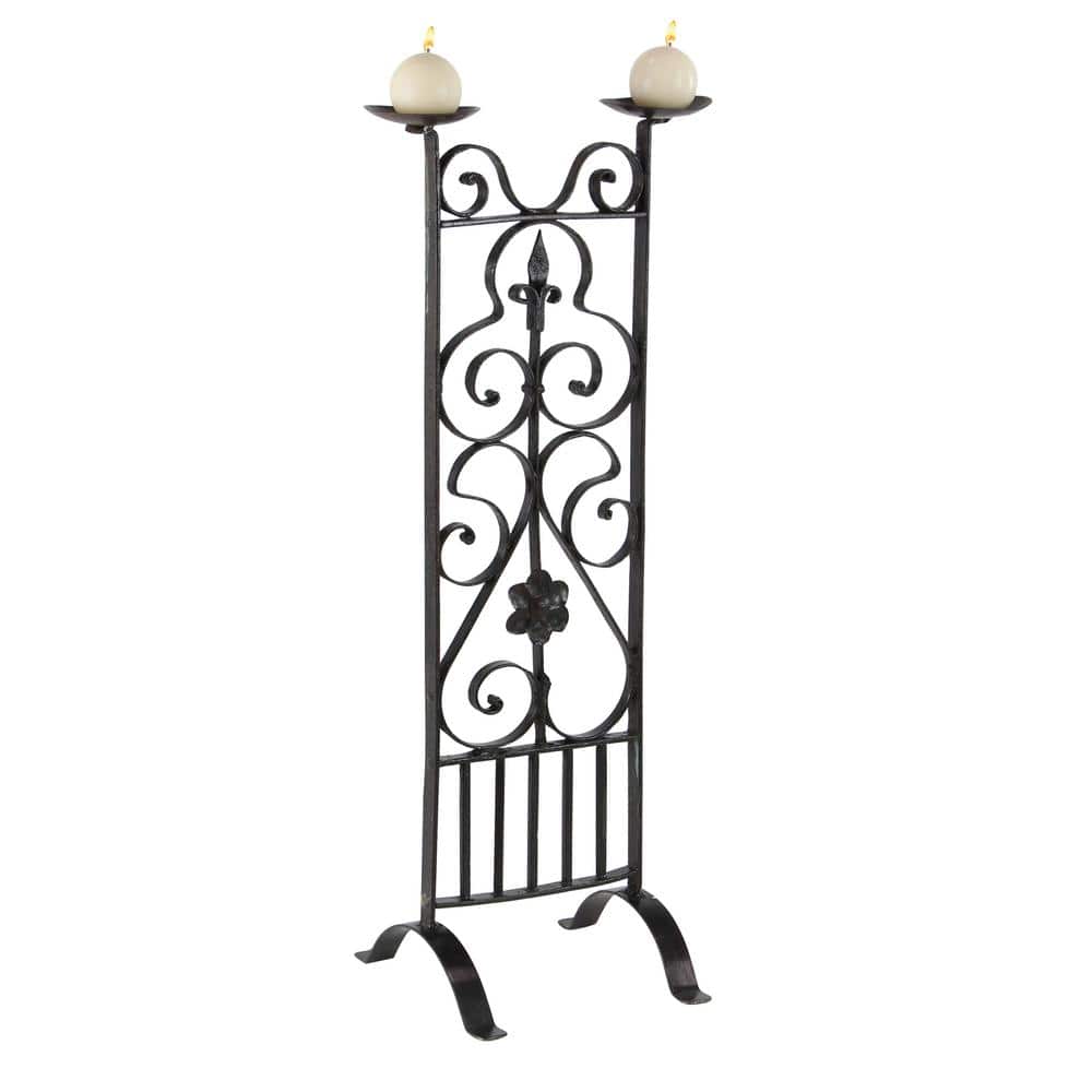 Black Iron Scrollwork 32" Traditional Candelabra
