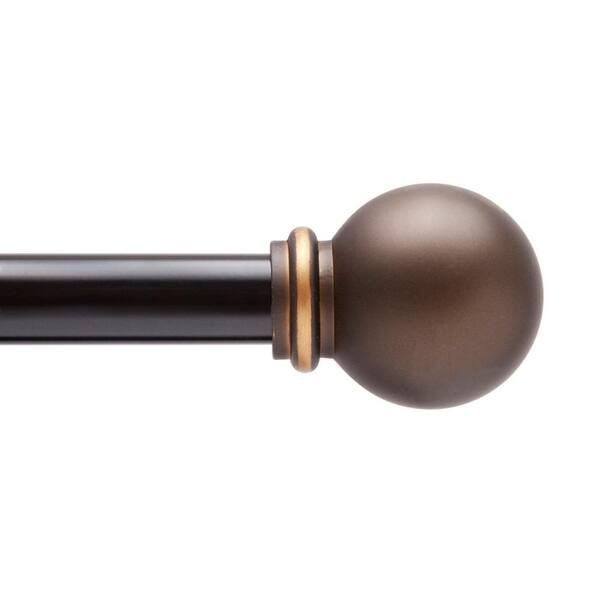 Kenney Chelsea 48 In 86 In Single Curtain Rod In Oil Rubbed Bronze With Finial Kn71701v1rem The Home Depot