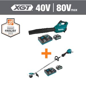 40V Max XGT Brushless Cordless Blower Kit (4.0Ah) with XGT Brushless Cordless 15" String Trimmer Kit (4.0Ah)