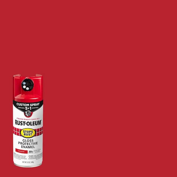 Rust-Oleum Stops Rust 12 oz. Custom Spray 5-in-1 Satin Black Spray