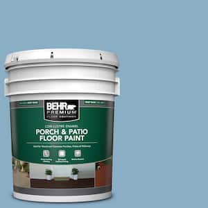 5 gal. #S500-4 Chilly Blue Low-Lustre Enamel Interior/Exterior Porch and Patio Floor Paint