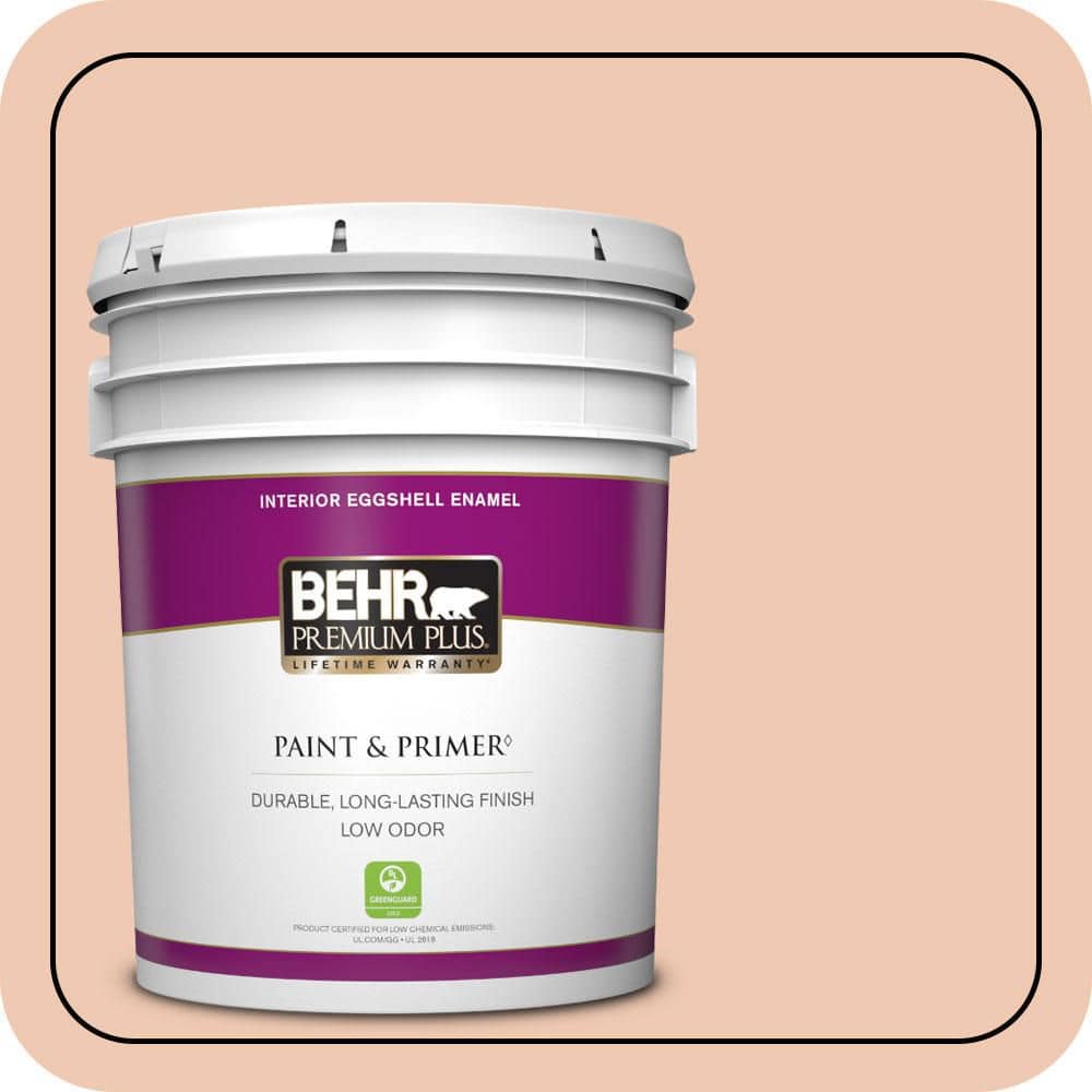 5 gal. #240E-2 Peach Bud Eggshell Enamel Low Odor Interior Paint & Primer price history on PriceWatchPro