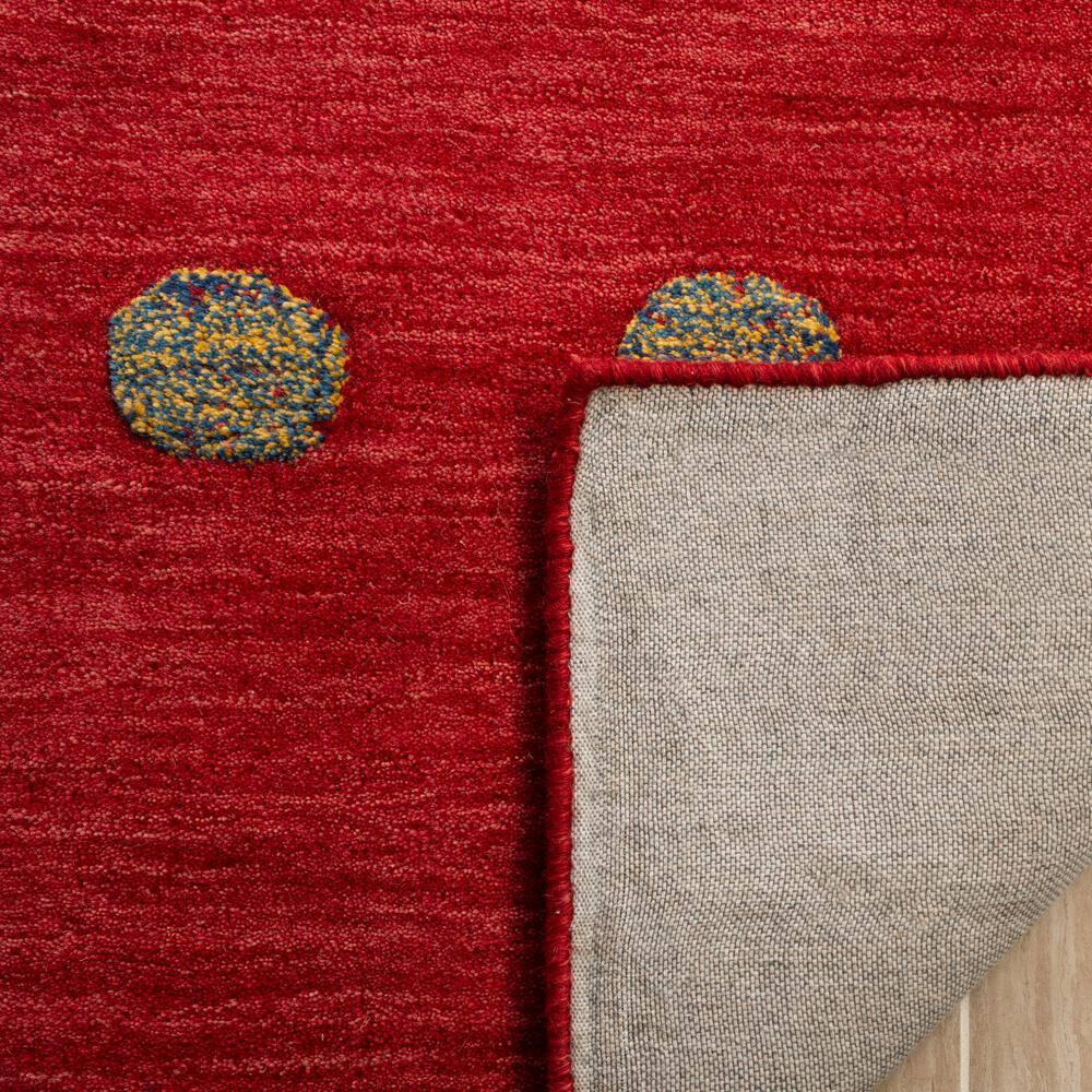 Transitional Red Wool 3' x 5' Hand-Knotted Area Rug