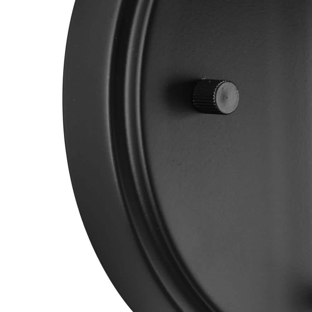 Matte Black and Clear Glass Cylinder Wall Sconce