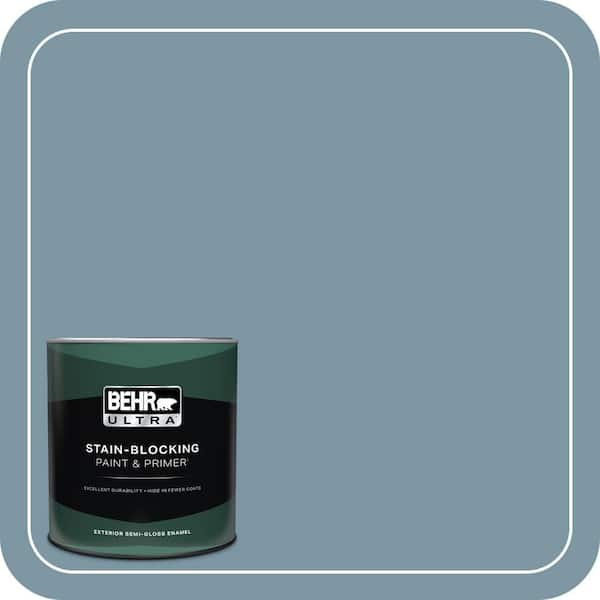 BEHR ULTRA 1 qt. #530F-5 Waterscape Semi-Gloss Enamel Exterior Paint & Primer