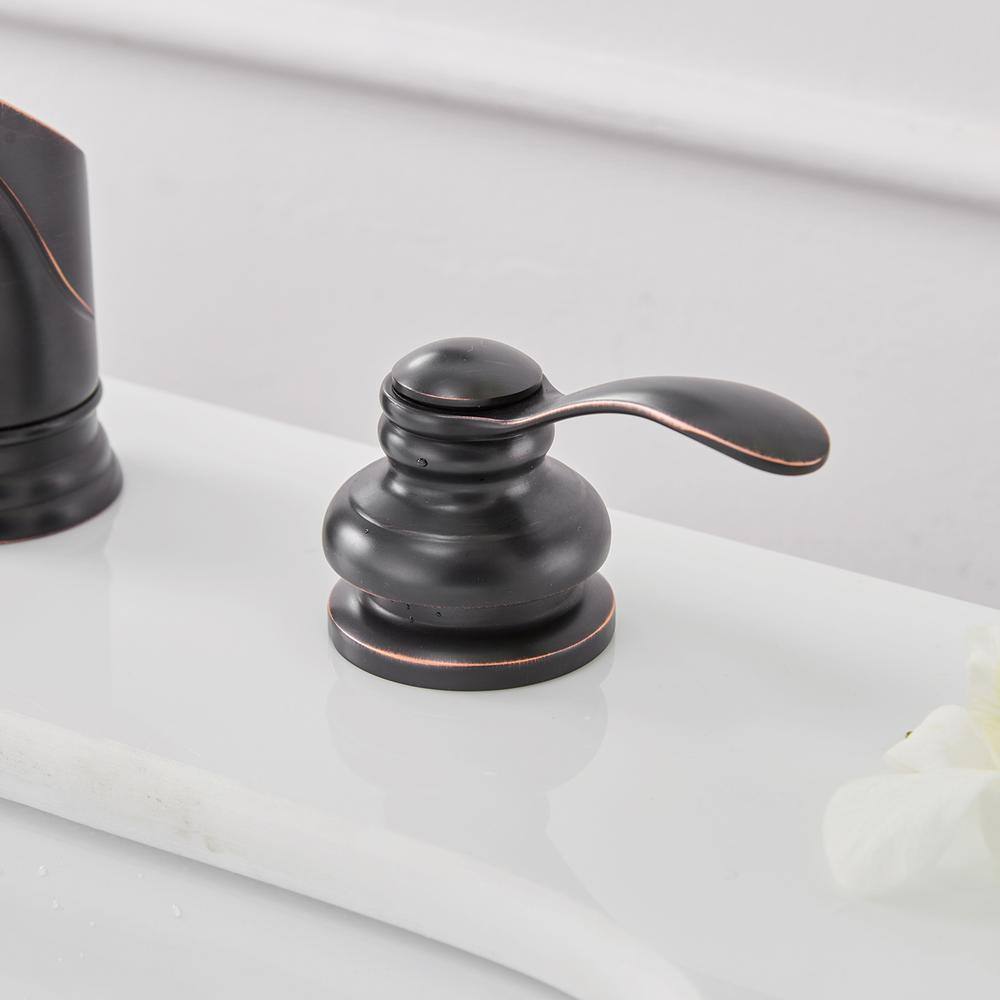 Oil-Rubbed Bronze 2-Handle Waterfall Bathroom Faucet