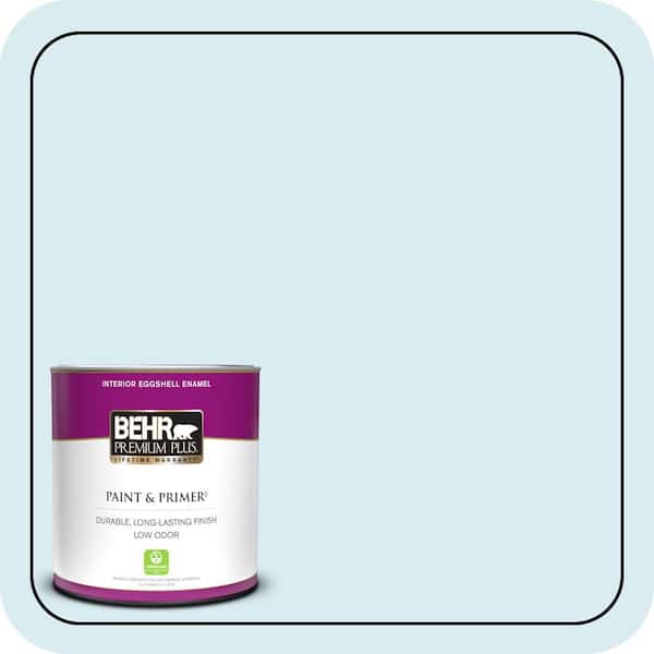 BEHR PREMIUM PLUS 1 qt. #550C-1 Airy Eggshell Enamel Low Odor Interior Paint & Primer