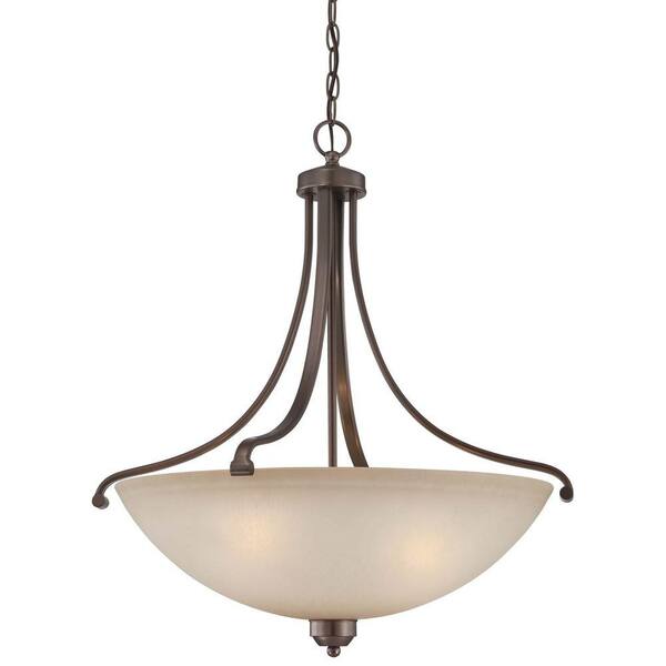 Minka Lavery Paradox 4-Light Harvard Court Bronze Bowl Pendant