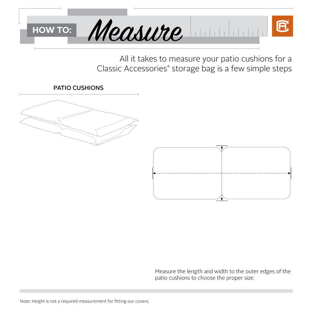 Classic Gray Water-Resistant Outdoor Furniture Cover Bag