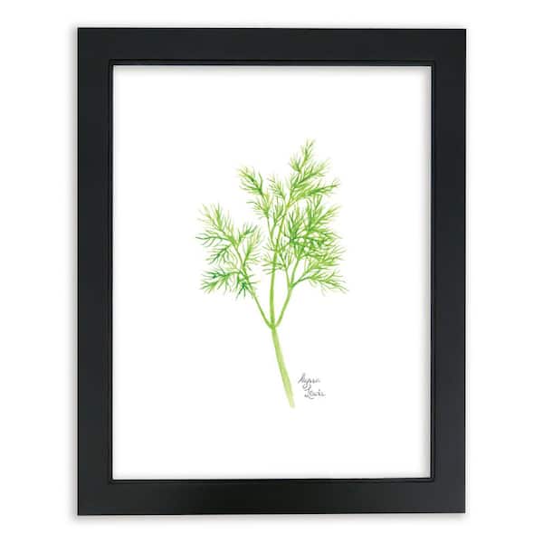 Unbranded Nature's Lace 2 "Dill" by Alyssa Lewis Individual Black Framed Nature Art Print 24 in. x 18 in.