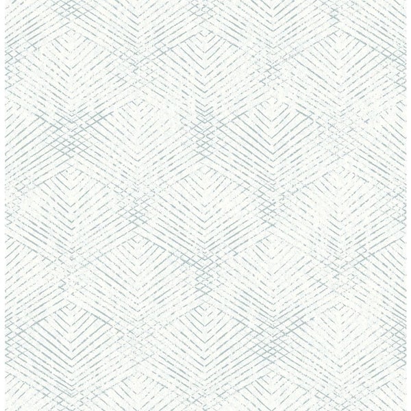 Brewster Tangent Teal Geometric Paper Strippable Roll Wallpaper (Covers 56.4 sq. ft.)