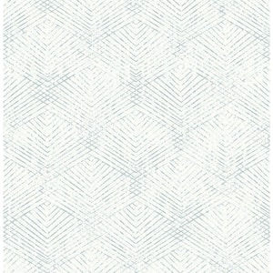 Tangent Teal Geometric Teal Wallpaper Sample