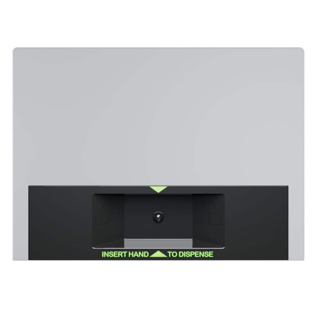 White Automatic Double Roll Toilet Paper Dispenser
