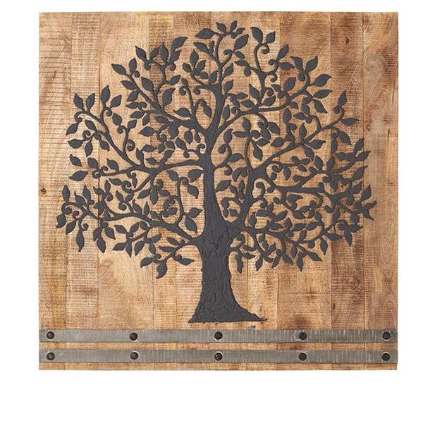 Unbranded 36 in. H x 36 in. W Arbor Tree of Life Wall Art