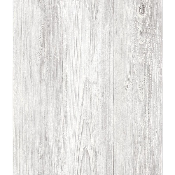 Chesapeake Mapleton Off-White Shiplap Off-White Wallpaper Sample