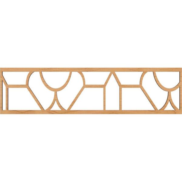 Ekena Millwork Whitechapel Fretwork 0.375 in. D x 47 in. W x 12 in. L Maple Wood Panel Moulding