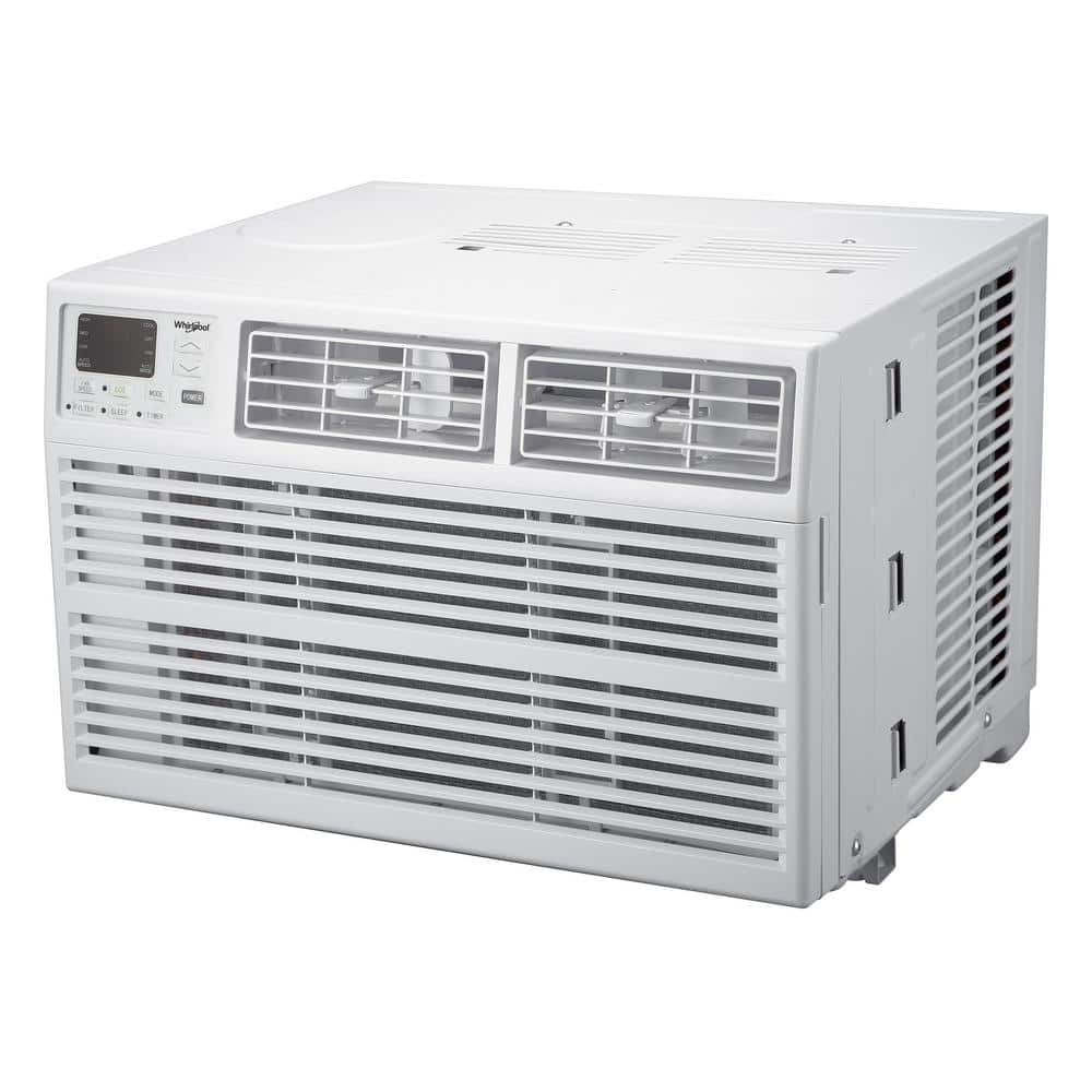White 10,000 BTU Window-Mounted Air Conditioner with Remote