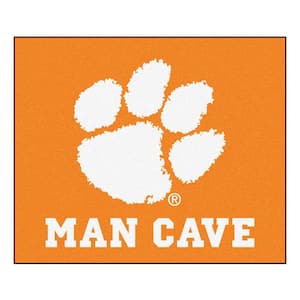 Clemson University Orange Man Cave 5 ft. x 6 ft. Area Rug