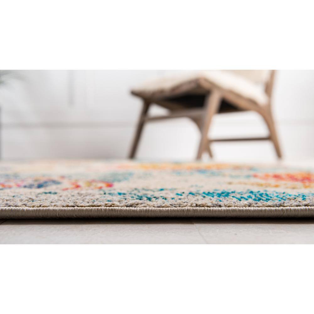 Coastal Sea Turtle Blue and Beige 4' x 6' Rug