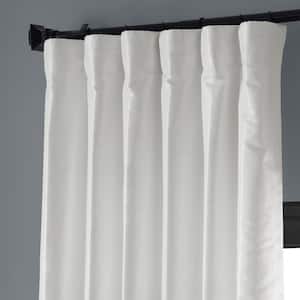 Off White Textured Rod Pocket Blackout Curtain - 50 in. W x 96 in. L (1 Panel)