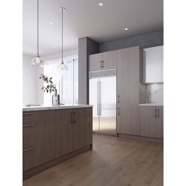 Cambridge Quick Assemble Modern Style, Grey Nordic 15 in. Vanity Base Kitchen Cabinet, 3 Drawer (15 in. W x 21 in. D x 34.50 in H)