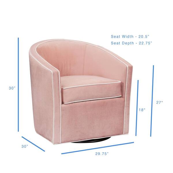 blush bucket chair