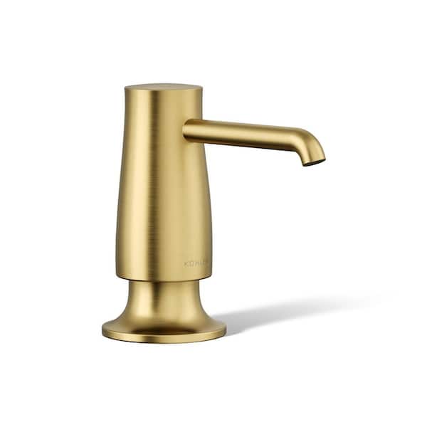 Soap/Lotion Dispenser in Vibrant Brushed Moderne Brass