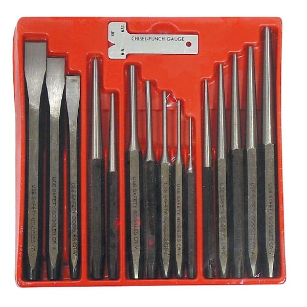 Astro Pneumatic Punch and Chisel Set (16-Piece)