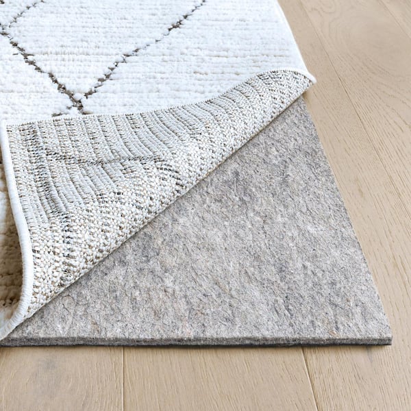 RUGPADUSA Essentials 9 ft. 10 in. x 13 ft. 10 in. Rectangle Felt + Rubber Non-Slip 1/4 in. Thick Rug Pad