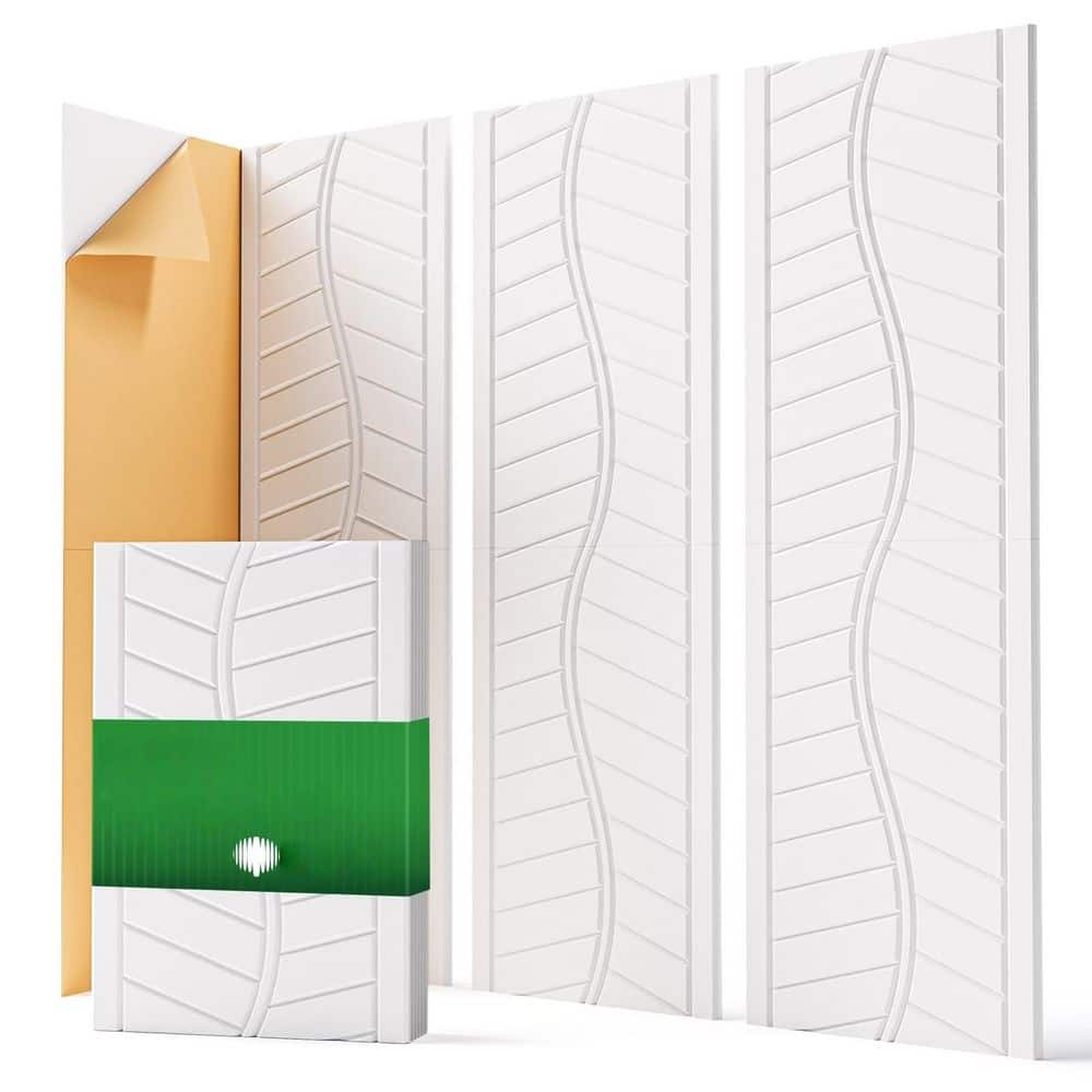 17 in. x 12 in. x 0.4 in. White Self-Adhesive Sound Absorbing Panels (6-Pack), Decorative Art Tiles, Easy Peel and Stick price history on PriceWatchPro