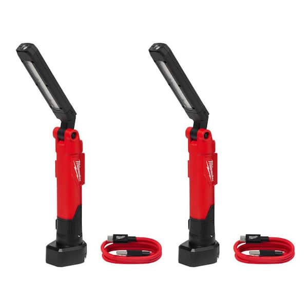550 Lumens LED REDLITHIUM USB Stick Light with Magnet (2-Pack)