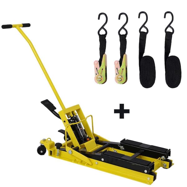 Damodpoy 1500 lb. Capacity Yellow Hydraulic ATV & Motorcycle Jack