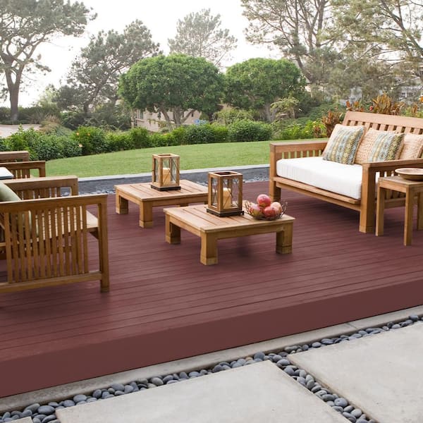 BEHR PREMIUM 1 gal. #S130-7 Cherry Cola Solid Color Waterproofing