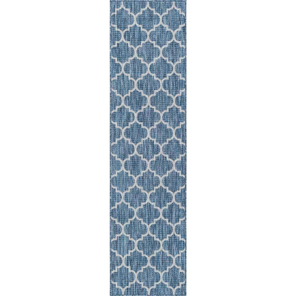 Outdoor Trellis Navy Blue 2 ft. x 8 ft. Area Rug price history on PriceWatchPro