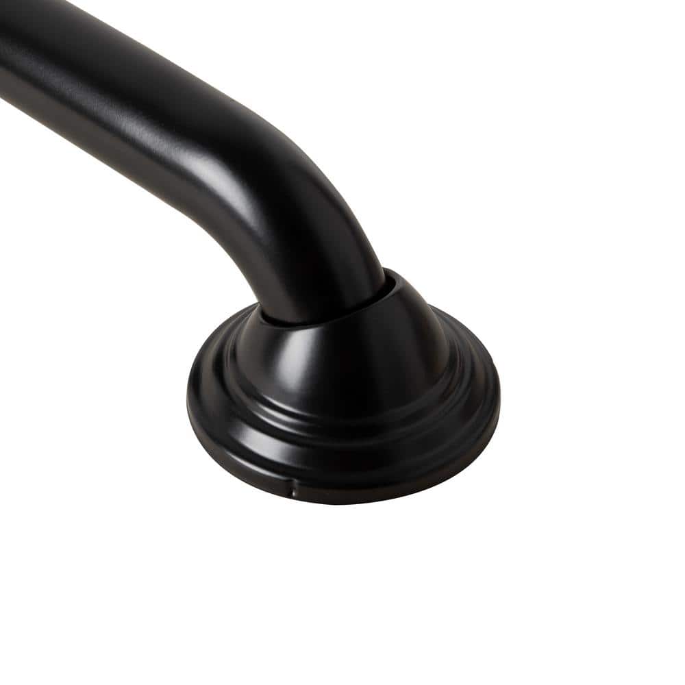 12" Black Stainless Steel Bathroom Safety Grab Bar